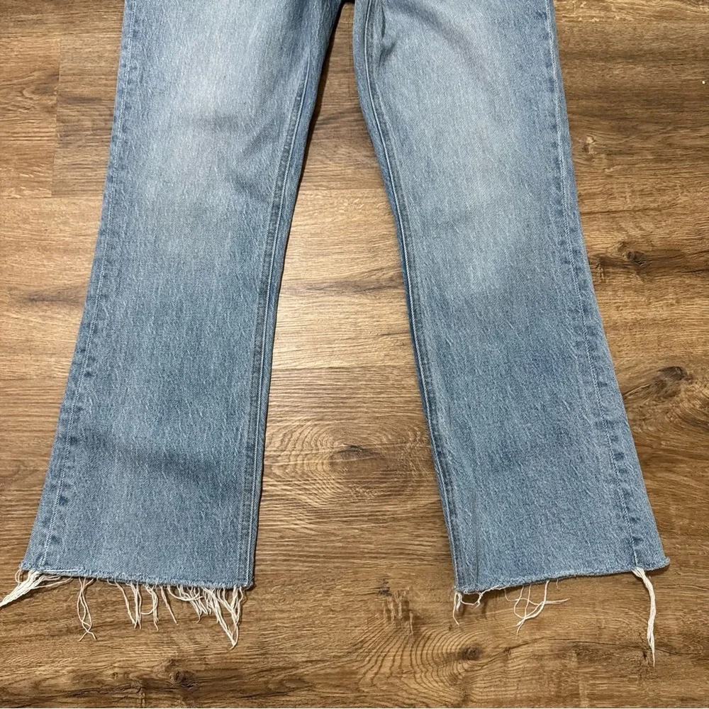 J Crew Demi Billie Boot Crop Jean in Blue Lagoon Sz 27 Spring Flare - Picture 4 of 7